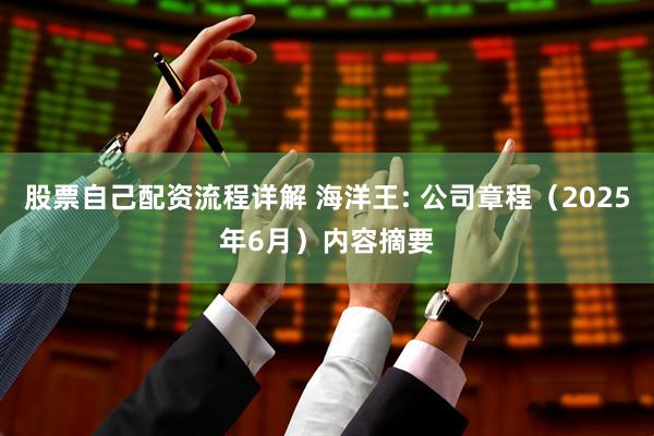 股票自己配资流程详解 海洋王: 公司章程（2025年6月）内容摘要